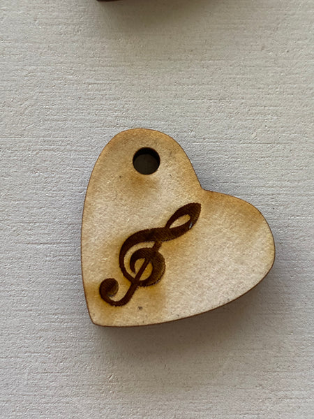 Treble Clef Heart Blank