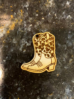 Cowboy Boot Wood Blank