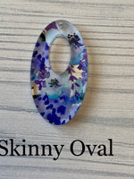 Blueberry Floral Acrylic