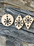 Snowflake dangles Wood Blank