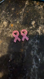 Stud - Cancer ribbon  Wood or acrylic Blank