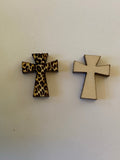 Leopard Cross Wood Blank