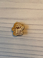 Penguin Dangle and Stud Wood Blank